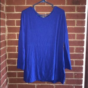 Blue piko longsleeve shirt